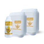 Envases del producto Encapsulador de Bioactivador, un aceite agrícola para fumigar plantas, utilizado como aceite mineral insecticida y adherente.