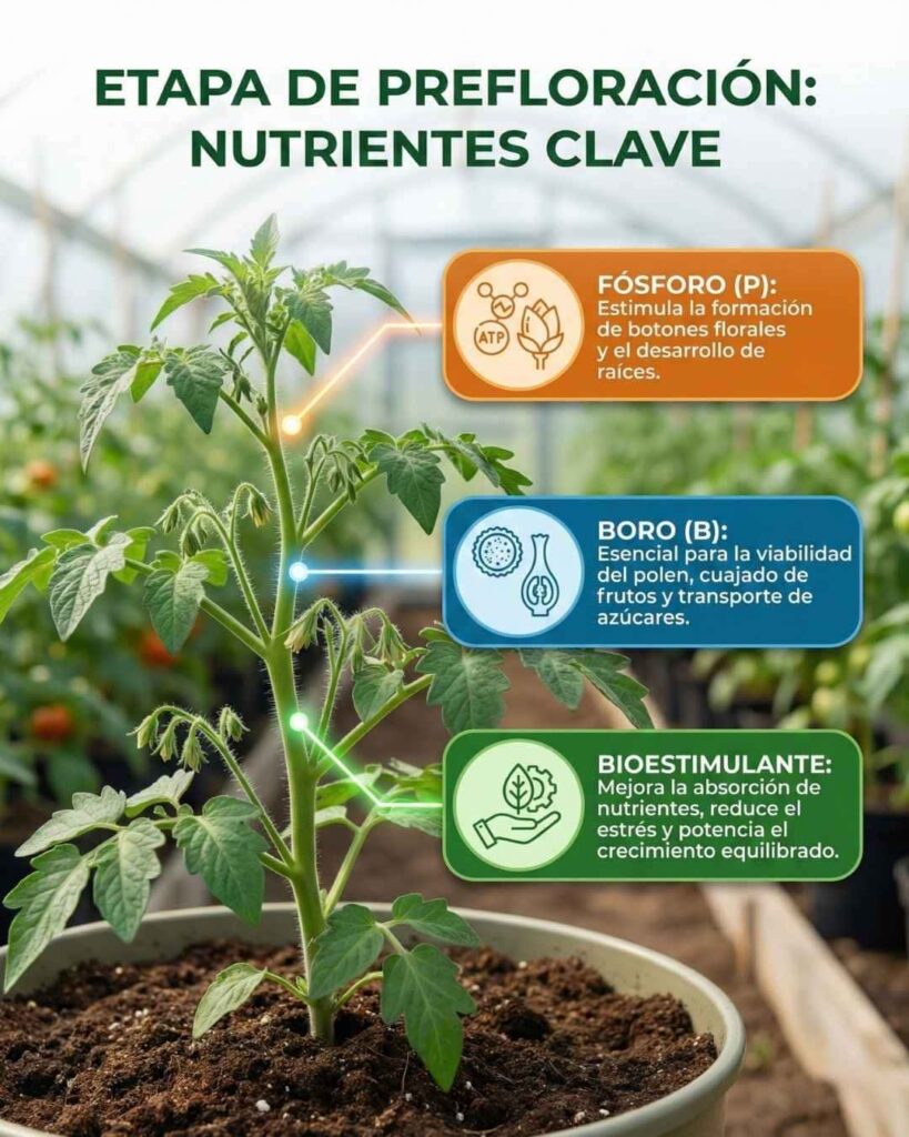 Comparación visual en microscopía o lupa de la punta de crecimiento de una planta: A la izquierda, la diferenciación floral incipiente; a la derecha, el desarrollo de botones florales visible, marcando el éxito de la etapa de prefloración.