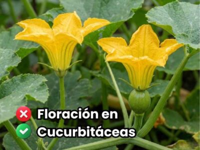 Descubre la diferencia entre la flor macho y hembra en cucurbitáceas. Conoce qué hormonas y nutrientes aplicar para estimular el cuaje y evitar abortos.